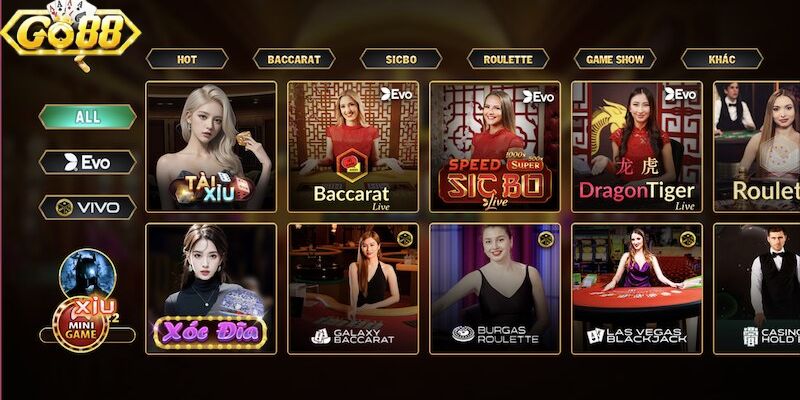 Những ưu điểm nổi bật khi tham gia casino Go88